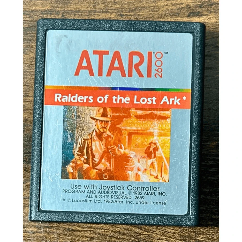 Vintage Atari 2600 1982 Raiders of the Lost Ark cartridge only, TESTED